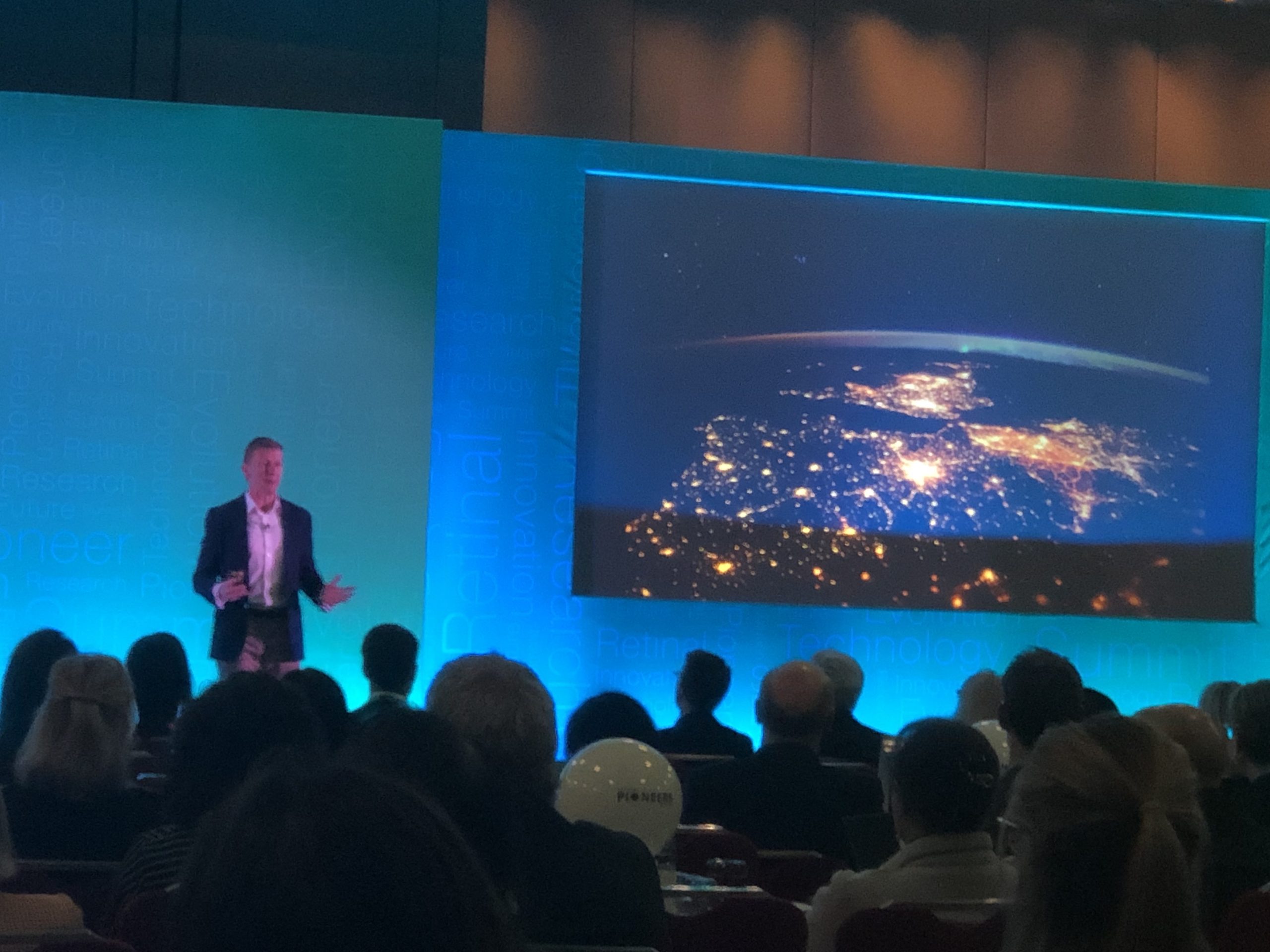 Dr Tim Peak at the Retinal Pioneers Summit